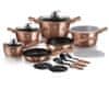 Granitni set loncev Bh-7034 Rose Gold 18 Elem.