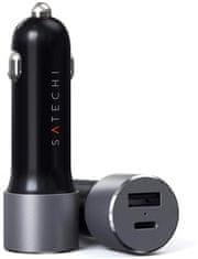 Satechi Satechi ST-TCPDCCM Type-C PD Car Charger, 72 W, siv