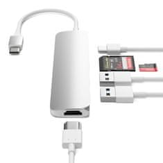 Satechi USB-C Multi-port adapter V2, srebrn