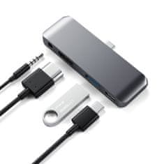 Satechi Mobile Pro USB-C hub za iPad Pro, 4 vhodi, Space Grey