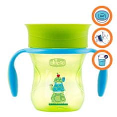 Chicco Skodelica Perfect 360 z ročaji 200 ml zelena 12m+