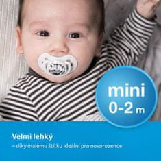 LOVI Dojenček z mini etiketo 0-2 m silikonski dinamični Wild soul 2 kosa deklica