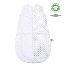 Motherhood Spalna vreča muslin BIO Pink and Black Dots 6-18 m 0,5 tog