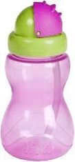 Canpol babies Športna steklenička s slamico majhna - roza 270 ml
