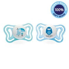 Chicco Physio Light Silikonski dudelec 2-6m deček - Tukan/Pingvin 2 kosa