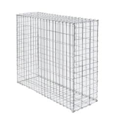 Wiltec Mrežna košara – gabion kamnita ograja 100x80x30cm