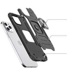 WOZINSKY Oklepni ovitek + magnetno držalo za iPhone 13 Pro Ring Armor rdeča