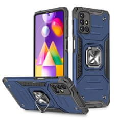 slomart wozinsky ring armor case kickstand tough rugged cover za samsung galaxy m31s modra