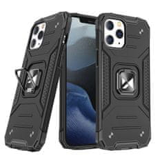 WOZINSKY Oklepni ovitek + magnetno držalo za iPhone 13 Pro Max Ring Armor black