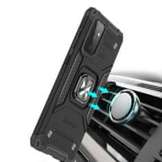 WOZINSKY WOZINSKY RING ARMOR ARMORED HYBRID CASE COVER + MAGNETNO DRŽALO ZA SAMSUNG GALAXY A72 4G SREBRNA