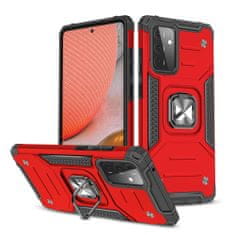 slomart wozinsky ring armor case kickstand tough rugged cover za samsung galaxy a72 4g rdeč