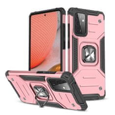 slomart wozinsky ring armor case kickstand tough rugged cover za samsung galaxy a72 4g roza