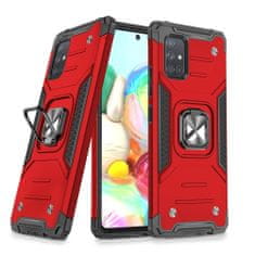 slomart wozinsky ring armor case kickstand tough rugged cover za samsung galaxy a71 5g rdeč