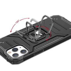MG Ring Armor plastika ovitek za iPhone 13, črna