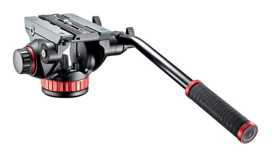 Manfrotto 502 Fluid Video glava z ravno bazo z ploščico 504PLONG (MVH502AH)