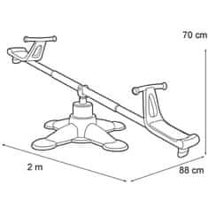 Feber FEBER 2-v-1 Balancing Swing Garden Carousel za otroke