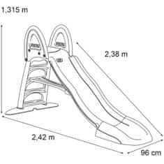 Feber Vrtni tobogan Vodni tobogan 238 cm za otroke