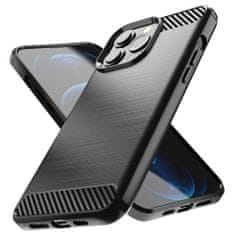 MG Carbon Case Flexible silikonski ovitek za iPhone 13 Pro Max, črna