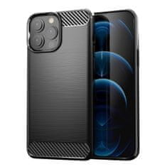 MG Carbon Case Flexible silikonski ovitek za iPhone 13 Pro Max, črna