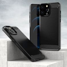 MG Carbon Case Flexible silikonski ovitek za iPhone 13 Pro Max, črna