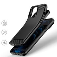 MG Carbon Case Flexible silikonski ovitek za iPhone 13 Pro Max, črna