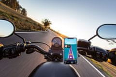 CellularLine Rider Steel držalo za telefon za krmilo motornih koles in koles, univerzalno, črno (MOTOHOLDERALUK)