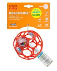 Oball Toy RATTLE 10 cm 0m+ oranžna + 50 ml Aquaint