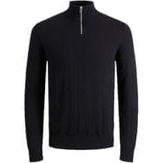 Jack&Jones Moški pulover JJEEMIL 12189339 Black (Velikost M)