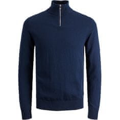 Jack&Jones Moški pulover JJEEMIL 12189339 Navy Blaze r (Velikost L)