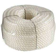 Svilena vrv, 10 mm x 50 m, bela
