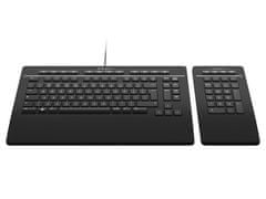 3Dconnexion Keyboard Pro tipkovnica z numeričnim delom, USB, US, SLO g.