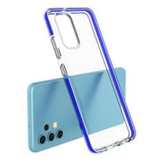 slomart spring case prozoren tpu gel zaščitni ovitek s pisanim okvirjem za samsung galaxy a32 4g svetlo moder