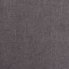 Vidaxl Hocker, barva taupe, oblazinjen s tkanino