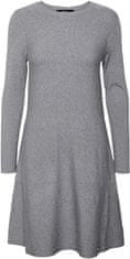 Vero Moda Ženska obleka VMNANCY 10206027 Srednje Grey Melange (Velikost L)