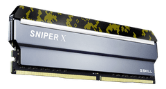 G.Skill Sniper X Digital Camo pomnilnik (RAM), DDR4, 16GB (2x8GB), 2400MHz, CL17, 1.2V (F4-2400C17D-16GSXK)