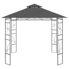 Vidaxl Paviljon 3x3x2,7 m antraciten 160 g/m2