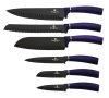 Komplet nožev z neprebojno plastjo 6 kosov Purple Metallic Line BH-2559