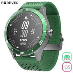 Forever ICON 2 AW-110 pametna ura, AMOLED zaslon, Bluetooth 5.0, Android +iOS, IP68, srebrno zelena