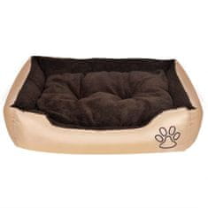 Vidaxl Udobna pasja postelja z mehko blazino XL