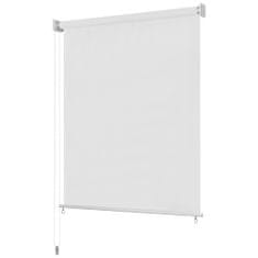 Vidaxl Zunanja roleta, bela, 60x230 cm, HDPE