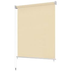 Vidaxl Zunanje rolo senčilo krem 80x140 cm HDPE