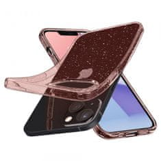 Spigen Liquid Crystal Glitter ovitek za iPhone 13 Mini, prozorno roza z bleščicami