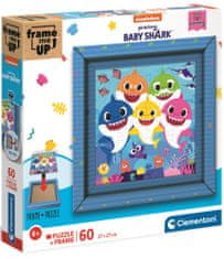 Clementoni Frame Me Up sestavljanka Baby Shark, 60 delov