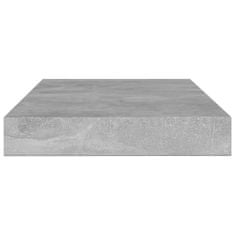 Greatstore Dodatne police za omaro 4 kosi betonsko sive 100x10x1,5 cm