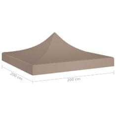 Vidaxl Streha za vrtni šotor 2x2 m taupe 270 g/m2