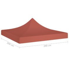 Vidaxl Streha za vrtni šotor 3x3 m terakota 270 g/m2