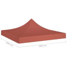 Vidaxl Streha za vrtni šotor 2x2 m terakota 270 g/m2