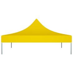 Vidaxl Streha za vrtni šotor 2x2 m rumena 270 g/m2
