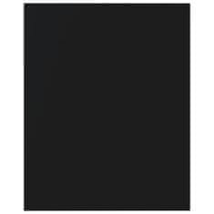 Vidaxl Dodatne police za omaro 4 kosi črne 40x50x1,5 cm iverna plošča