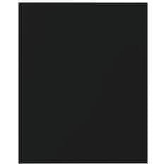 Vidaxl Dodatne police za omaro 8 kosov črne 40x50x1,5 cm iverna plošča